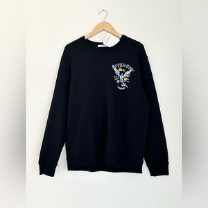 BRAND NEW GIVENCHY EMBROIDERED SWEATSHIRT WITH LOGO